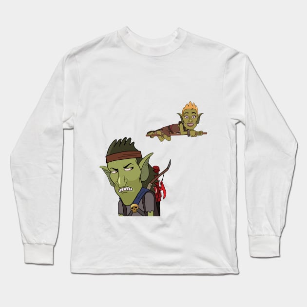 HarmonQuest: Boneweevil and Chip Long Sleeve T-Shirt by danharmonsucks